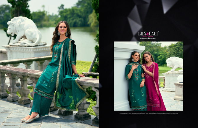 Malang 2 By Lily And Lali Vichitra Silk Embroidery Readymade Suits Wholesale Online